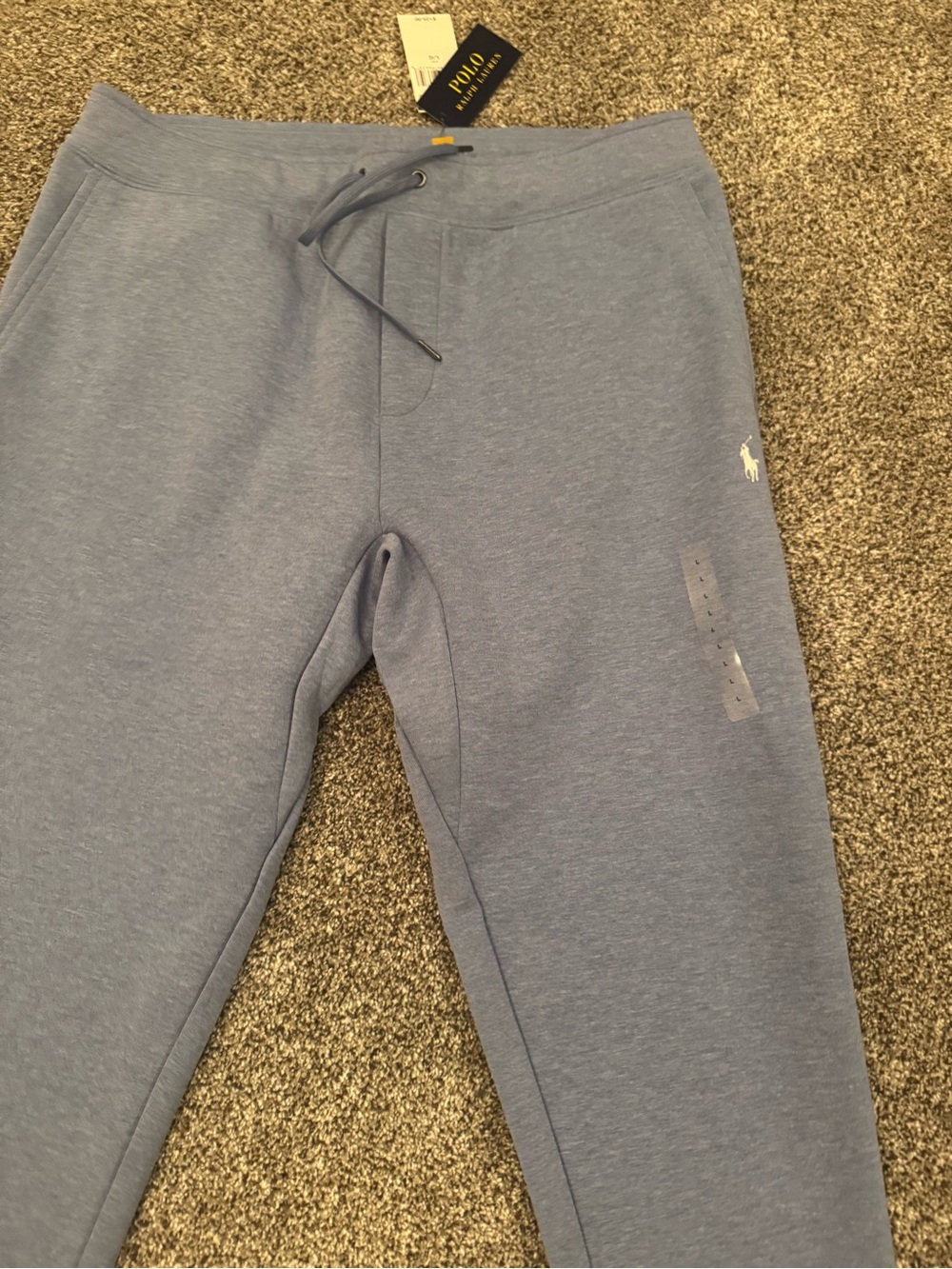 Ralph Lauren Men's Blue Polo Sweatpants Size Large NWT Embroidered Logo